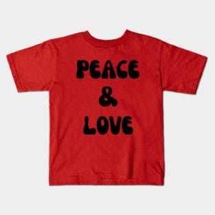 Peace and Love- a happiness inspiring design Kids T-Shirt